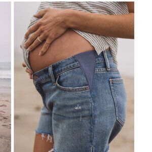 Hatch Cutoff Denim Shorts